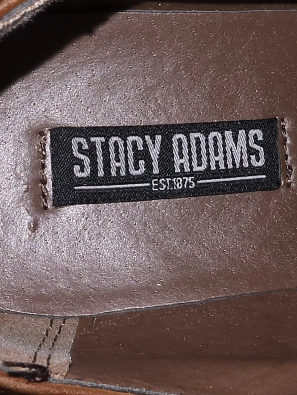 Stacy Adams Dickinson Cap Toe Oxford Tan Dress Shoe Boy's Size 3